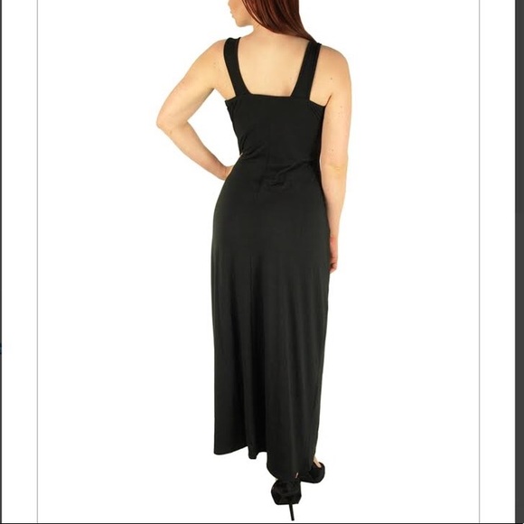 Black Maxi Dress /plus size - Picture 3 of 4